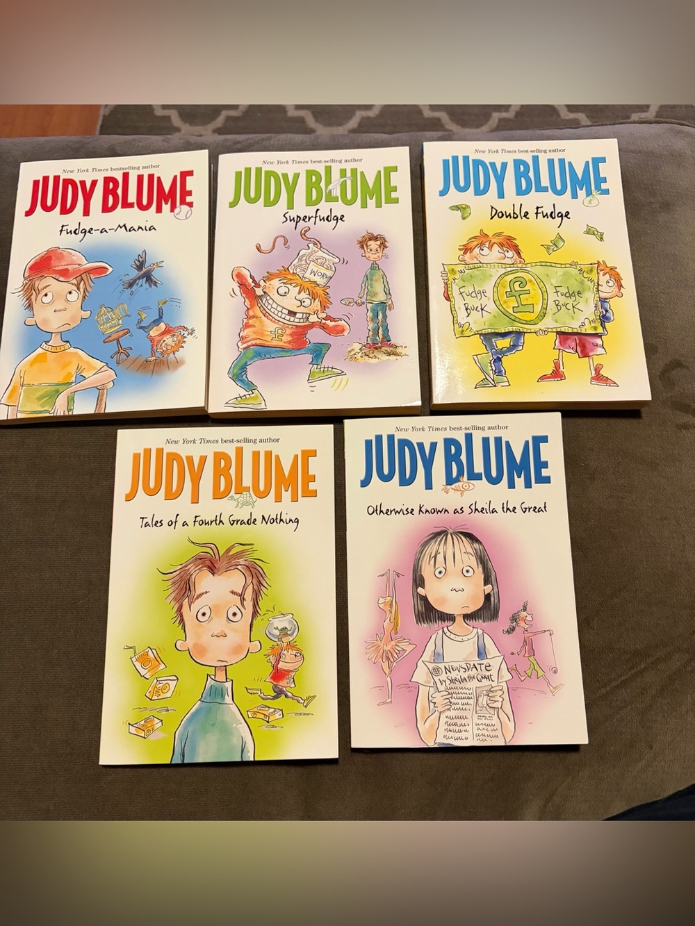 Judy Blume Paperback Book Lot - Colorful Illustrated Covers